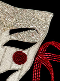 Tragedy & Comedy - Embroidered Art