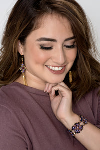 Andromeda bracelet - Purple Gold