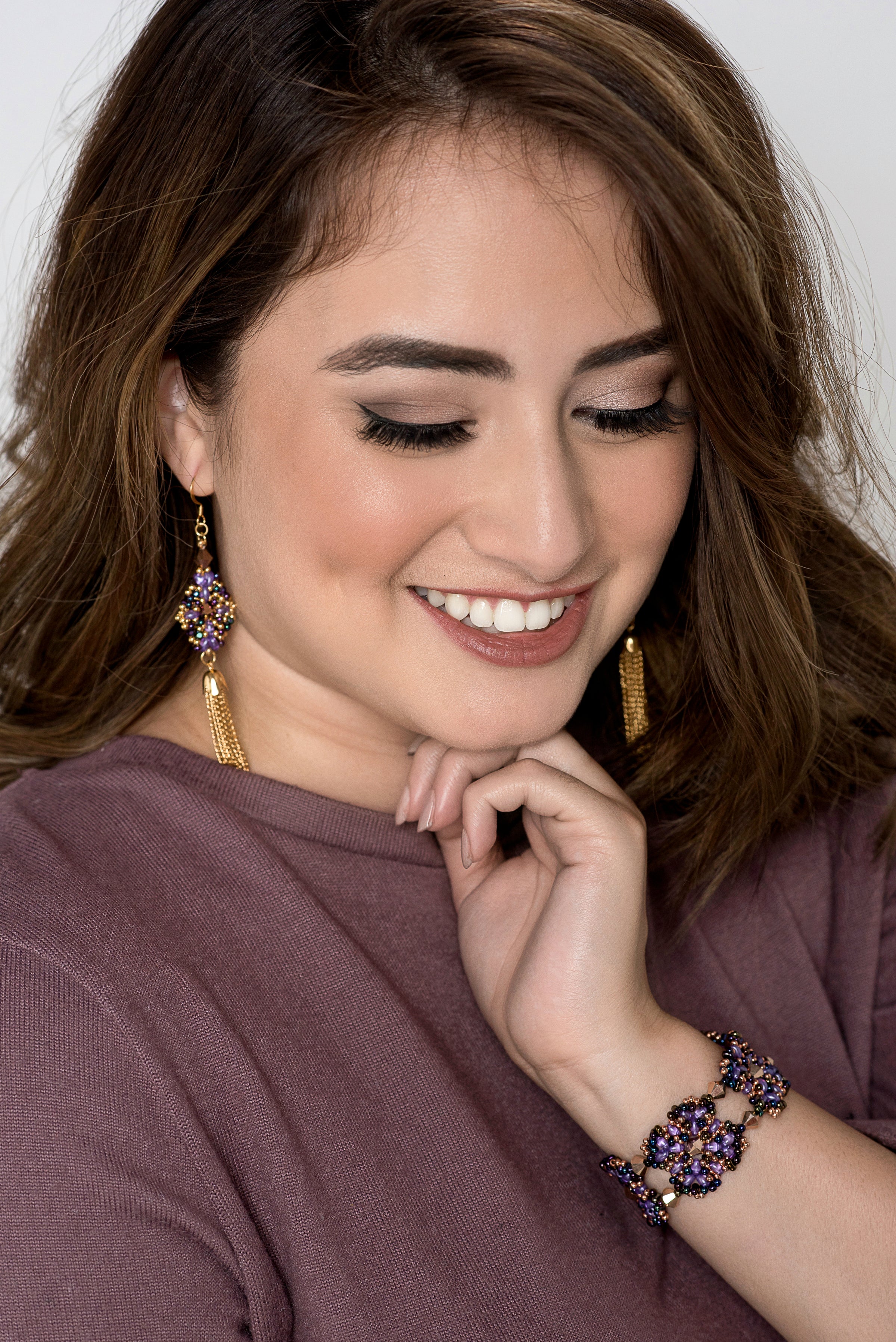 Andromeda bracelet - Purple Gold