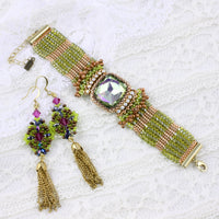 Nebula bracelet - Lime Copper