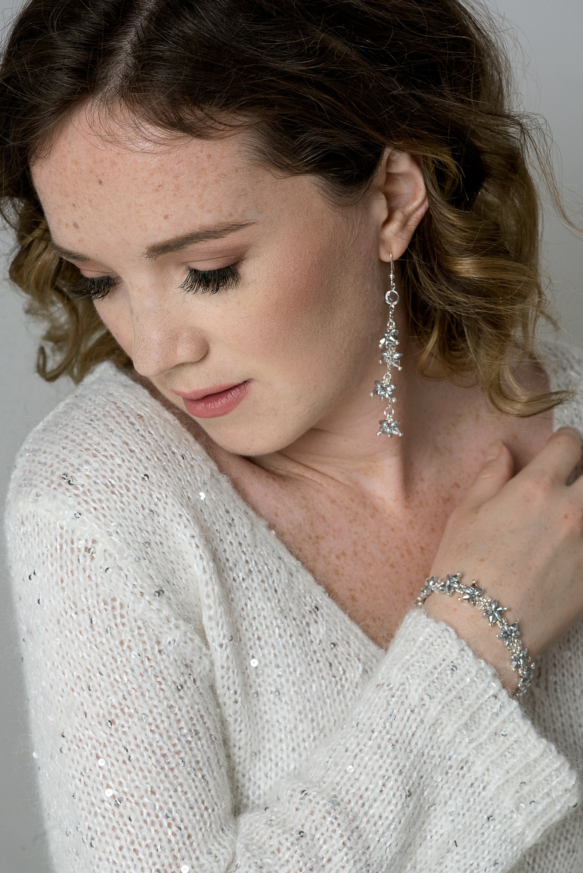 Stardust earrings - Chrome