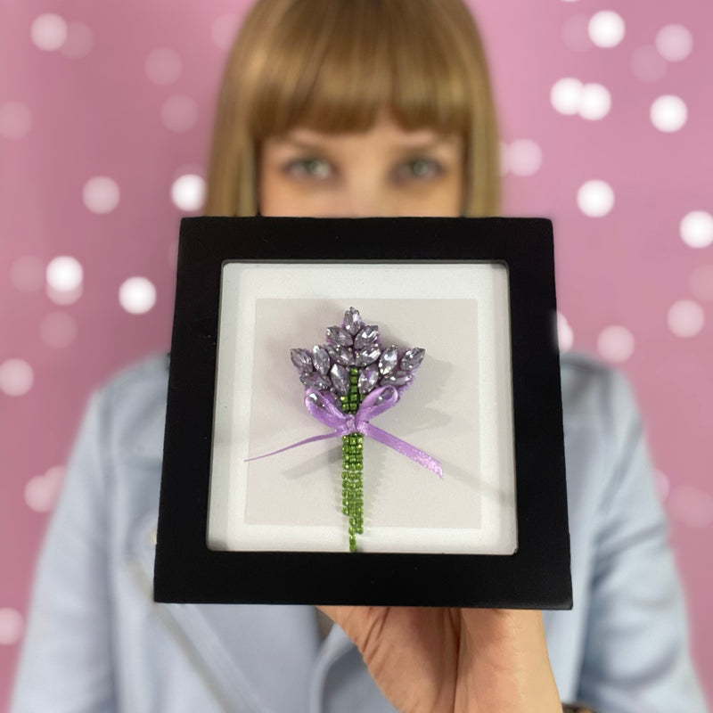 Lavender - Embroidered Magnetic Pin