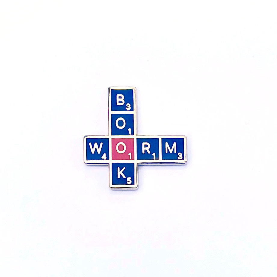 "Bookworm" - Magnetic Enamel Pin