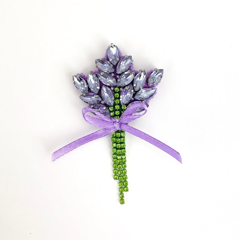 Lavender - Embroidered Magnetic Pin