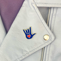 "Love Sign" - Magnetic Enamel Pin