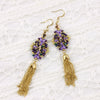 Andromeda earrings - Purple Gold