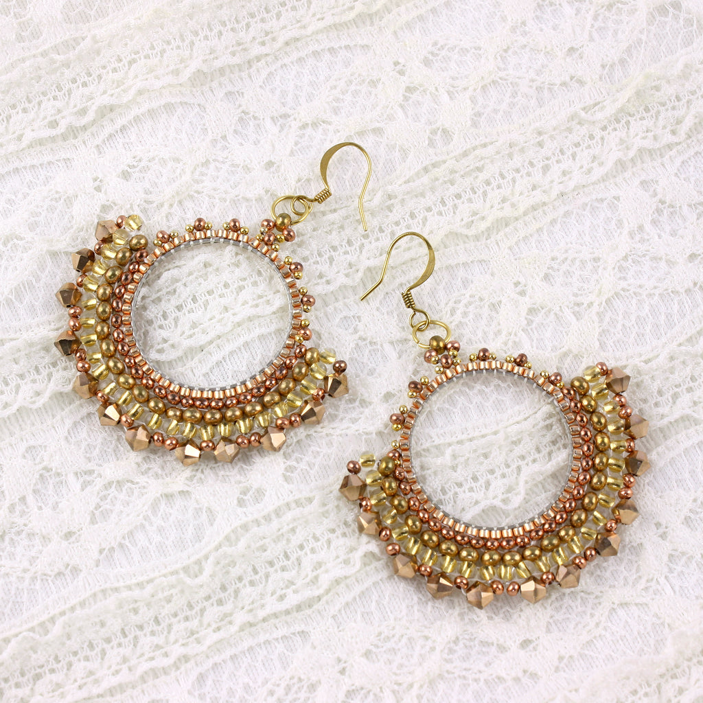 Copper Gold Hoops