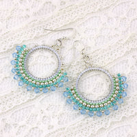 Aqua blue hoops