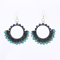 Asteroid Belt earrings - Peacock