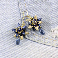 Proxima earrings - Navy Gold