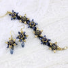 Proxima earrings - Navy Gold