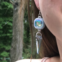 Icy spikes earrings