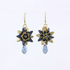 Proxima earrings - Navy Gold